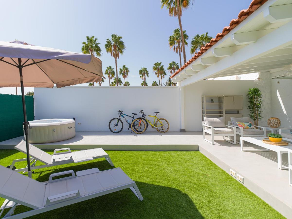 Aquarium Bungalow Private Jacuzzi, 3 Bedrooms, Ac And Bikes Maspalomas  Zewnętrze zdjęcie